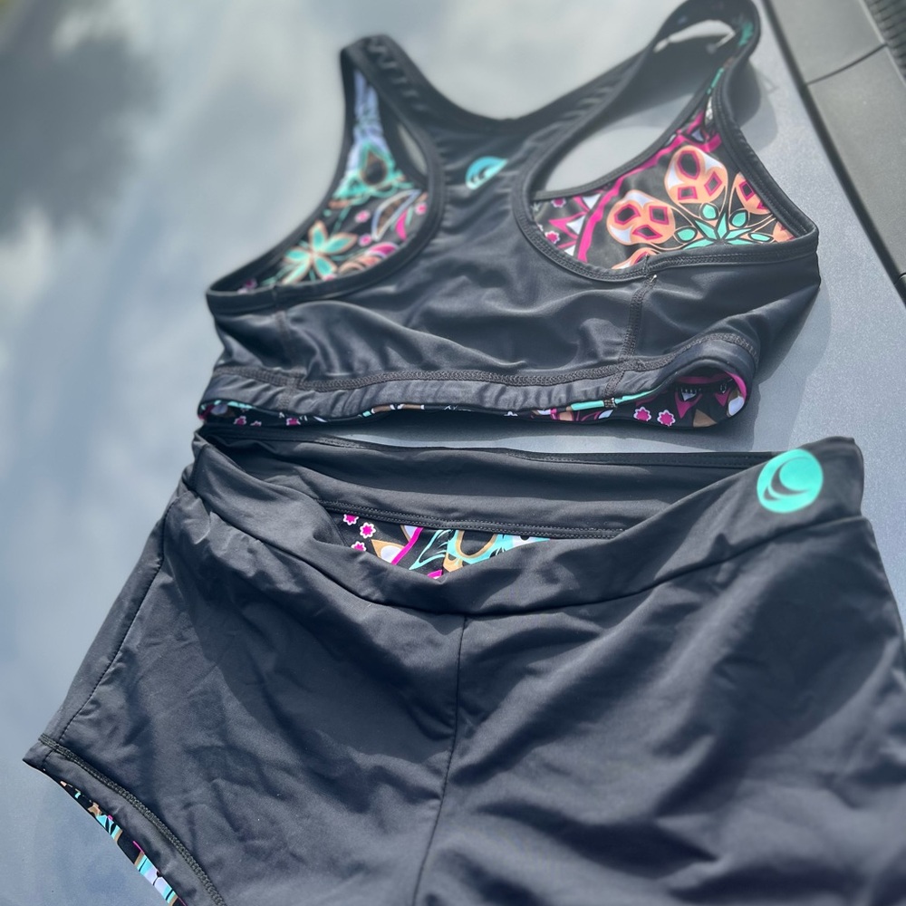 Kids Black and Multicolor Matching Set